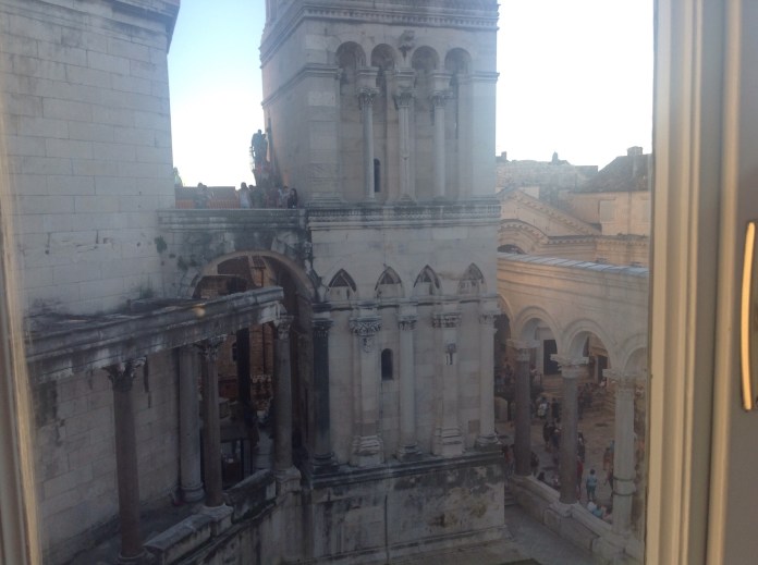 The view from our room - very well located!