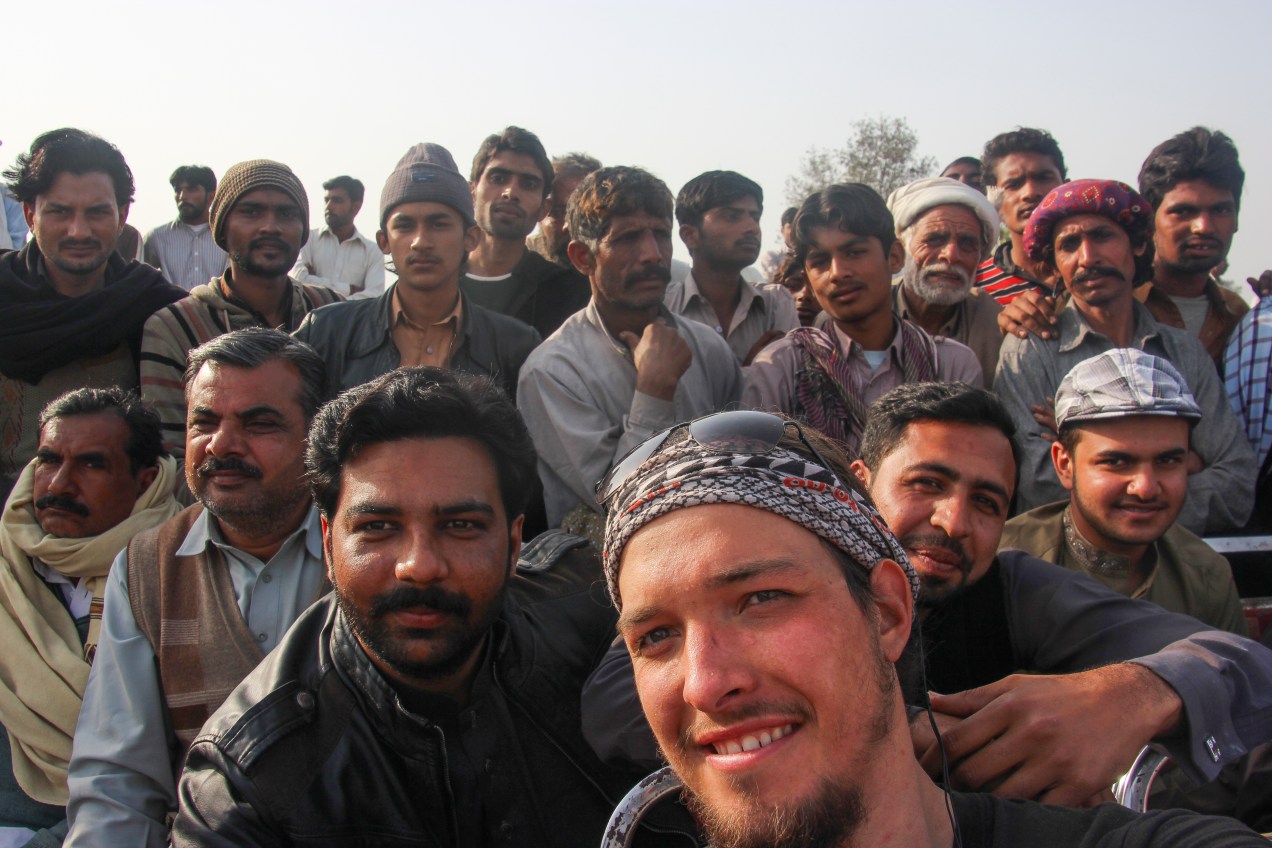 I don't know any of these people but they demanded a picture of us together!